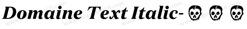 Domaine Text Italic字体转换